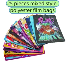 50pcs 1oz Mylar Resealable Bags - Self-Standing Odor-Proof For Small Business & Retail Packaging - Multicolor - View 5