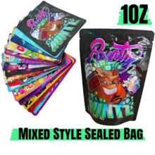 50pcs 1oz Mylar Resealable Bags - Self-Standing Odor-Proof For Small Business & Retail Packaging - Multicolor - View 1