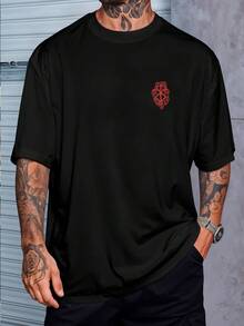 Anime Guts T-Shirt, Japanese Manga, Geek Shirt, Unisex Blouse, Men's/Women's, 100% Cotton, New Release, Immediate Shipping, Black, White, Plus Size - 黑色 - 查看 2
