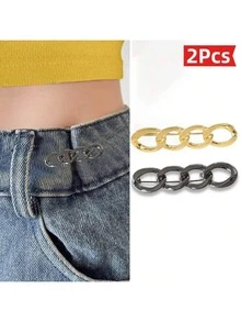 1 件/3 件多用途可拆卸合金扣腰带，用于调节裤子、牛仔裤、外套、连衣裙的腰部，易于使用，防滑 - 彩色 - 查看 24