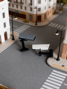 1 pieza Cámara de vigilancia en miniatura 1:12 para casa de muñecas, micro mini sonda de monitoreo, micro mini cámara de realista para casa de muñecas, mini cámara realista, mini modelo de cámara de realista, mini modelo de cámara realista como accesorio, decoración de escena de comida en miniatura - Multicolor - Ver 12