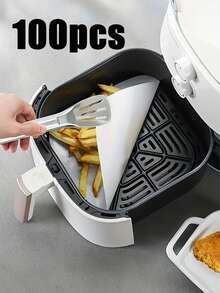 100pcs/50pcs Pre-Cut Non-Stick Baking Paper, Suitable For Oven, Grill, Air Fryer, Steaming Bread, Cake, Cookies, Meat And Pizza. Non-Stick, Oil-Proof, Lining Cake Molds, Suitable For Air Fryer, Oven, Frying Pan, Cooking, Steaming, Holiday Party, Christmas - Multicolor - View 2