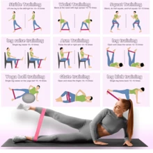 11/13 Piezas Juego de Aro de Pilates - Equipo de Fitness en Casa para Mujeres - Bandas de Resistencia para Glúteos, Pelota de Yoga Mini de 25cm, Calcetines de Yoga, Bandas Elásticas, Parches de Fuerza, Cuerda de Tracción con Bolsillo. Adecuado para Ejercicios de Piernas, Brazos y Muslos en Casa, Gimnasio, Deportes, Accesorios de Fitness, Juego de Yoga - Multicolor - Ver 10