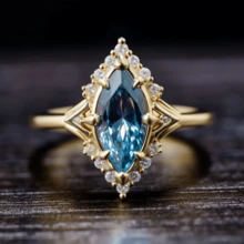 1 chiếc nhẫn nữ mạ vàng KC thanh lịch, đính đá Zirconia mắt mèo tổng hợp, thích hợp làm quà cầu hôn, đám cưới, đeo hàng ngày, làm quà tặng Giáng sinh và ngày lễ tình nhân - nhẫn - Xem 8