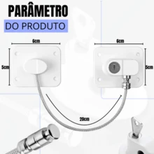 2 Peças De Fechaduras Adesiva Para Gabinete Geladeira Com Chaves Segurança Infantil Em Porta Janelas - Multicolorido - Visão 7