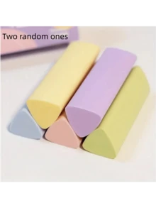 5支/1支装多色三角橡皮擦，防晕染可塑橡皮铅笔，Morandi彩色橡皮擦，三色橡皮擦，适用于书写、绘画和素描 - 非常适合作为办公用品和返校礼物 - 彩色 - 查看 10