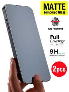 Yezodawee Bộ 2 miếng dán màn hình kính mờ, tương thích với iPhone 17 Pro, chống chói và chống bám vân tay, tương thích với ốp lưng điện thoại, bề mặt mờ, cũng tương thích với các dòng máy 16 Pro Max/16 Plus/15 Pro Max/14/13/12/11/XR/X/XS/7/8. - 2 cái - Xem 15