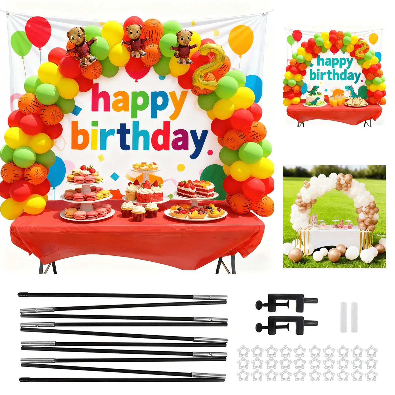 Table Balloon Arch, Adjustable Table Balloon Arch Frame, Balloon Arch ...