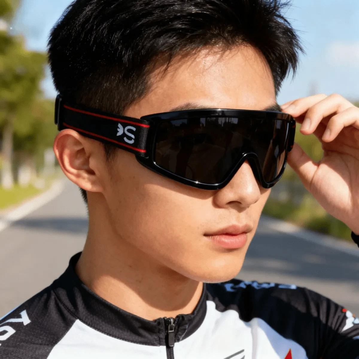 Gafas protectoras para motocicleta, gafas protectoras para motocross, gafas de sol para motocross, gafas de protección deportiva para hombres en todo terreno, gafas protectoras el viento, gafas para ciclismo en pista, gafas para deportes al aire libre, gafas de esquí, gafas de nieve para adultos, gafas protectoras el frío, gafas de esquí y montañ, gafas de sol para nieve y deportes al aire libre - Negro - Ver 1