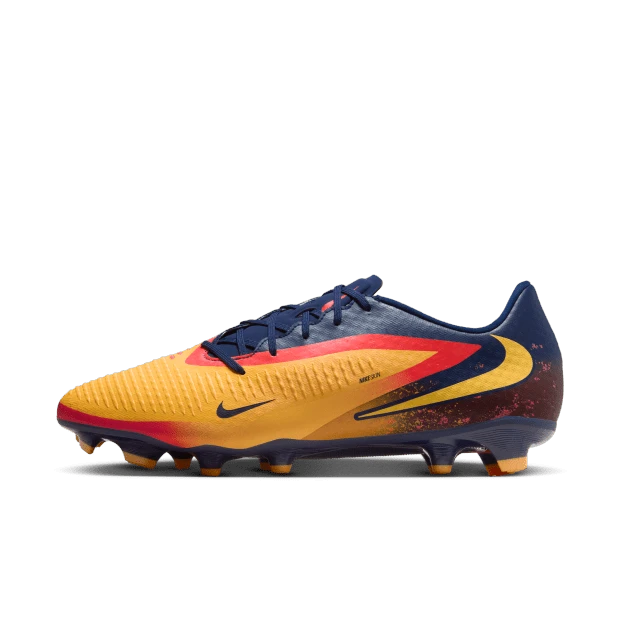 Nike Phantom 6 Low Academy FGMG 男款足球鞋 HQ2314-800 - 雷射橙/檸檬毒液-藍色虛空 - 查看 1