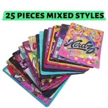 1 Pack Of 25pcs  Mixed Random 1oz(28g) PVC Mylar Resealable Jewelry Bags, Self Standing Sealed Bag, Vacuum Packaging Bag ,Jewelry Storage Bags, Food Preservation,Jewelry Display Bags, To Prevent Oxidation And Tarnish, For Storing Earrings, Necklaces, Jewelry, Small Gifts, Party Favor Bags 25pcs Random Patterns, Grass Bags, Plastic Packaging Bags, Grass Storage Bags, Candy Packaging, Resealable Bags, Ziplock Bags, 3D Bags, Polyester Film Bags, Vanilla Bags, Odor Proof Bags, Waterproof Bags, Storage Bags, And Sealed Bags,25 Mixed 20g Polyester Film Bags, Plastic Bags, Odor Proof Bags, Patterned Mailer Bags, Resealable, Suitable For Gift Packaging Of Candies, Cookies, Parties, Retail Products, And Small Handicrafts - 彩色 - 查看 6