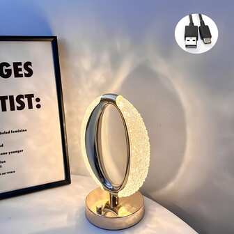 1pc LED Night Light, Star Eyed Crystal Desk Light, Romantic Gift, Bedroom, Bedside Runway, Creative Atmosphere Decoration Light