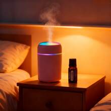 DOVVEE Mini Apple-Style Humidifier, Home Office Air Purifier, Essential Oil Diffuser Humidifier With LED Light - Hồng - Xem 3