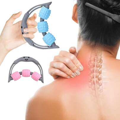 Massageador Rolo de Pescoço Pernas e Braços Relaxante Terapia Multifuncional