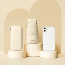 1/2pcs Mini Foldable Multi-Color Umbrella, Portable Pocket Umbrella, Multipurpose UV Protection Umbrella, Suitable For Sunny And Rainy Days, Travel, Outdoor Activities, With Plastic Handle,Spring Summer Picks,Brides Maid Gifts,Room,Bedroom Deccor,Bedroom Deccor,Beach,Travel,For Men,For Women,Vacation - Multicolor - View 27