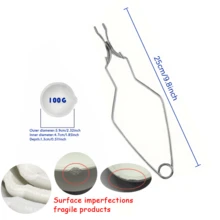 2/6件套，5个不同尺寸的陶瓷坩埚碗，配9.44英寸坩埚钳，1000克/750克/500克/250克/100克石英陶瓷坩埚熔炉用器皿，适用于铸造、精炼、珠宝制作、金、银、黄铜合金熔炼。 - 彩色 - 查看 13