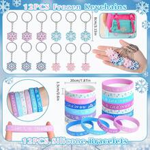 146count Frozen Party Favors, Snowflake Birthday Party Favors With Notebooks Pens Stampers Stickers, School Stationery Set Birthday Supplies, Goodie Bag Stuffers Classroom Gift Reward Prize For Kids - 彩色 - 查看 5