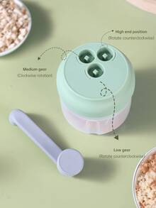 Mini Handheld Garlic Press, Garlic Crusher, Kitchen Garlic Chopper - Multicolor - View 8