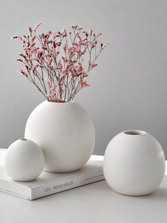 Nordic Style Round Ball Creative Vase, Decorative Modern Spherical Vase For Home, Dining Table Center, Wedding, Restaurant, Office, Living Room Decor
