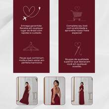 Women Dresses - Burdeos - Ver 8