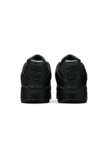 Nike Air Max 90 LTR 男士运动鞋，跑步缓震华夫格鞋底，光滑皮革覆面，彩色 TPU 鞋底片，单色设计，百搭耐穿，适合健身房、日常休闲穿着，黑色 CZ5594-001 - 黑色 - 查看 4