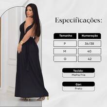 Women's Long Dress Various Ways To Wear Infinity Tie Party Graduation Wedding Baptism - 黑色 - 查看 3