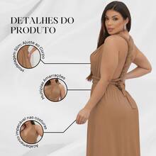 Women Dresses - 卡其色 - 查看 6