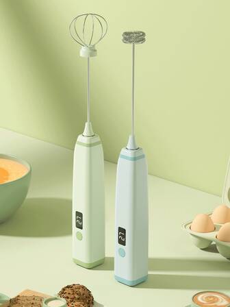 Elektrischer Handmixer, kleiner Milchaufschäumer, Eischläger, Backvorsatz, Mini-Mixer