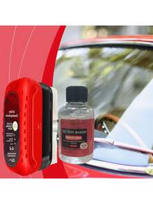 Car Glass Oil Film Cleaning Brush - Suitable For Windshield And Side Windows, Strong Cleaning, Removes Oil Film, Anti-Rain And Anti-Fog Oil Film Cleaning Brush. - Multicolor - View 2