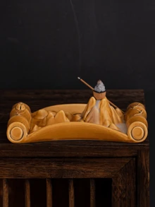 1pc Mountain-Shaped Incense Burner, Elegant High Mountain Waterfall Sandalwood Incense Holder, Suitable For Home Decor, Stick Incense, Backflow Incense Burner, Kitchen, Dining Table, Home Decor (No Electricity) - Multicolor - View 10