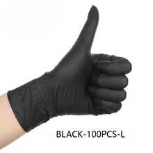 Nitrile Disposable Gloves-Latex Free, Non Rubber Gloves For Cleaning, Cooking, Food Prepping (Black/6 Mil/100-Ct Box) Christmas Ready Home Cleaning Kitchen Cleaning Party Cleaning - Multicolor - View 19