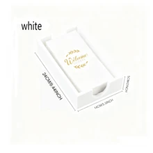 Acrylic Guest Towel Napkin Holder, Clear Paper Towel Tray, Rectangular Napkin Holder For Kitchen, Dining Room, Bathroom - Multicolor - View 8
