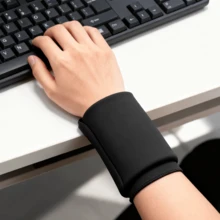 Muñequeras y tobilleras térmicas/refrigerantes, bolsas de hielo reutilizables, terapia térmica/fría de doble uso, estabilización envolvente, rehabilitación deportiva, promoción del cuidado de la salud, regalo para vacaciones/oficina. - Negro - Ver 8