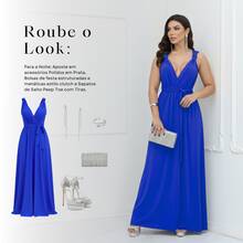 Women Dresses - Royal Blue - View 7