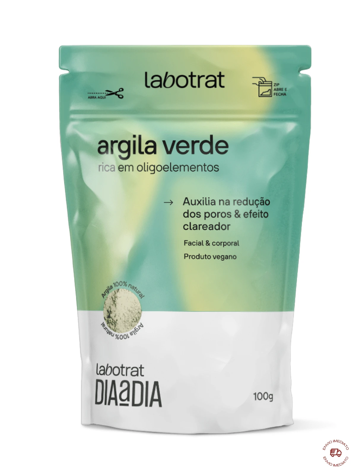 LABOTRAT Clay Facial Mask Skin Care 100g - White/Pink/Black/Green - Green Clay - View 1