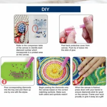 Diamond Painting DIY Blue Moon Small Star Pattern Double-Sided Diamond Decorative Plaque,Desktop Decorative Ornaments,Home Decoration, Festival Parties, Birthday Gifts, Festival Presents,Christmas ,Christmas Decorations,Christmas 2026 Tendencias