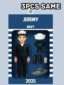 1/3/5pcs Customized Soldier Decoration 2025, Personalized Military Acrylic Memorabilia, Gift For Veterans, Men And Active Soldiers, Can Customize Name And Photo, Christmas Tree Decoration, Memorabilia Or Deployment Gift, Christmas Decoration, Thanksgiving Gift, New Year Gift, Party Decoration, Christmas Gift For Girlfriend, Room Decor, Christmas Ornament, Women Car Accessories - Multicolor Style-4 - View 7