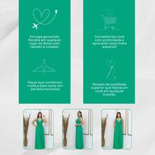 Women's Long Dress Various Ways To Wear Infinity Tie Party Graduation Wedding Baptism - 橄欖綠 - 查看 8