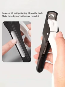 1pc Upgraded Anti-Splash One-Piece Nail Clipper, Specialized For Nail Extension, French Manicure Nail Clipper, U-Shaped DIY Clipper, Nail And Hand Care Tool - Precise And Durable, Professional Manicure Tool, Suitable For Acrylic Extension, Nail Art Salon, Home Use, Christmas Gift