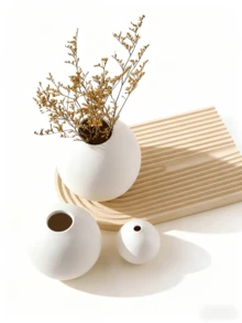 北欧风圆形球形创意花瓶，现代装饰球形花瓶，适用于家居、餐桌摆设、婚礼、餐厅、办公室、客厅装饰 - 彩色 - 查看 3