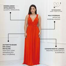 Women Dresses - 橘色 - 查看 4