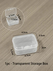 Mini Suitcase-Style Storage Boxes, Transparent Small Item Storage Cases, Small Storage Bins With Lids, Stackable Plastic Containers Colorful Bead Organizer Latch Box, Miniature Scene DIY Accessories, Model Scene Decorations/Photography Props, Miniature Landscape Handcraft Essentials, Holiday Gifting, Decorative Storage - Multicolor - View 12