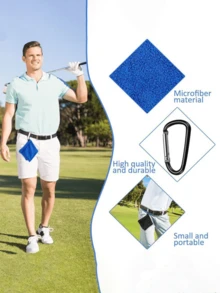 Khăn lau golf đơn giản và tiện dụng, làm từ sợi microfiber, có móc treo. Khả năng thấm hút cao, thích hợp để vệ sinh gậy và dụng cụ. Có kèm bao đựng bóng golf. Kích thước nhỏ gọn, tiện lợi sử dụng hàng ngày trên sân golf. Món quà hoàn hảo cho các hoạt động thể thao và ngày lễ, đáp ứng mọi nhu cầu vệ sinh golf của bạn. - Nhiều màu - Xem 2