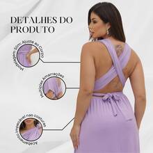 Women Dresses - Lilac Purple - View 6