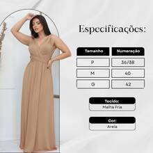 Women's Long Dress - Multiple Ways To Wear - Tie Detail - Infinity Style - Perfect For Parties, Graduations, Weddings, Christenings - 沙 - 查看 3