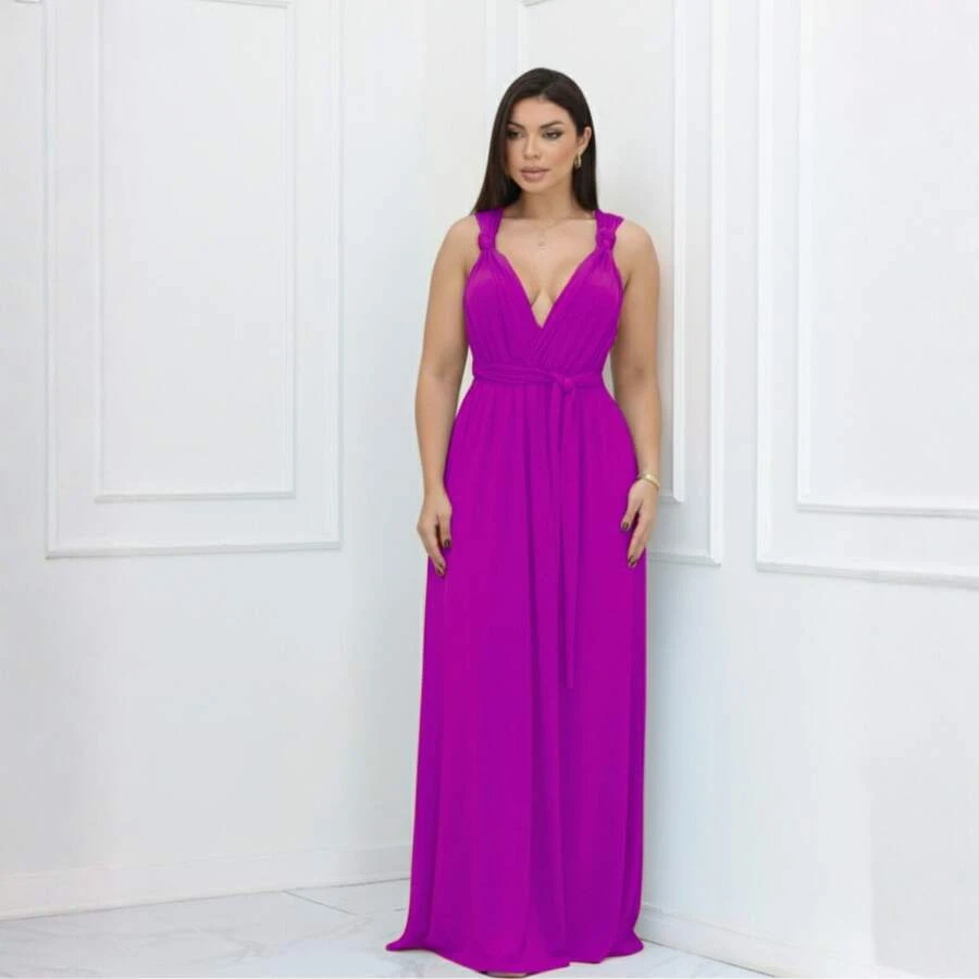 Women Dresses - Rose Red - View 1