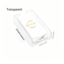 Acrylic Guest Towel Napkin Holder, Clear Paper Towel Tray, Rectangular Napkin Holder For Kitchen, Dining Room, Bathroom - Multicolor - View 6