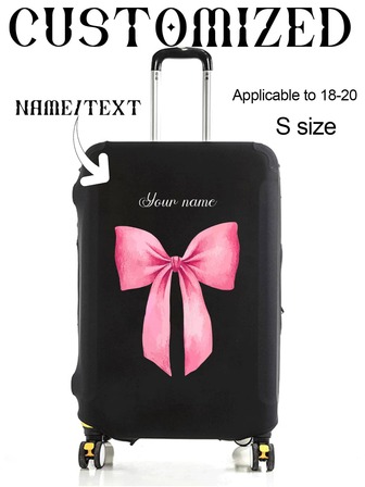 1 Piece, Custom Trolley Case Cover, Unique, Lightweight, Travel, Luggage Dustproof, Elastic, Print, Picture, Thickened, One Piece Custom, Large Capacity, Lightweight, Cute, Fashionable, Personalized, Travel, Travel Essentials, Travel Essentials, Solid Color, Large, Medium, Small, Business Trip