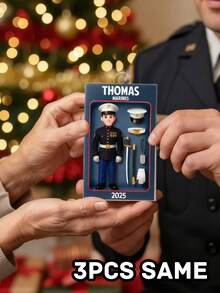 1/3/5pcs Customized Soldier Decoration 2025, Personalized Military Acrylic Memorabilia, Gift For Veterans, Men And Active Soldiers, Can Customize Name And Photo, Christmas Tree Decoration, Memorabilia Or Deployment Gift, Christmas Decoration, Thanksgiving Gift, New Year Gift, Party Decoration, Christmas Gift For Girlfriend, Room Decor, Christmas Ornament, Women Car Accessories - Multicolor Style-4 - View 15