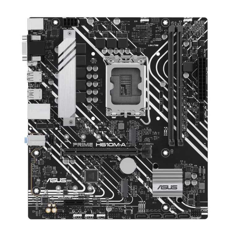 ASUS PRIME H610M-A-CSM Intel H610 LGA 1700 micro ATX - nero - Visualizzare 1